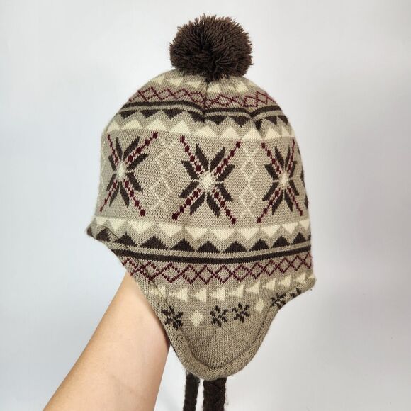 Lids Hat Mens Y2k Streetwear‎ Skateboard Punk Retro Skater Nordic Knitted Tassel - Picture 4 of 9